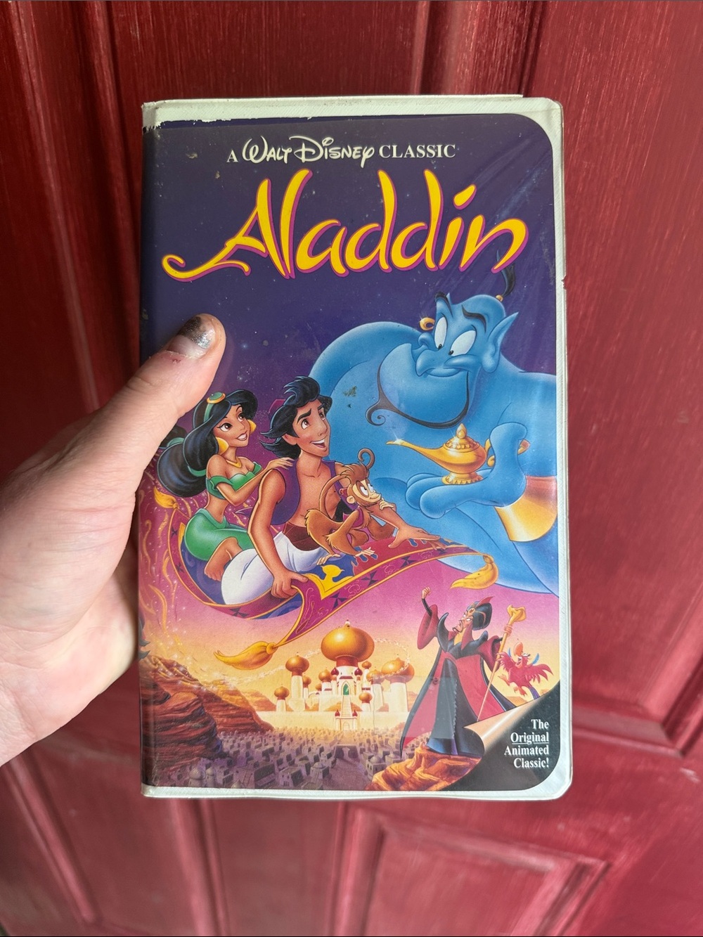 Aladdin vhs tape vintage